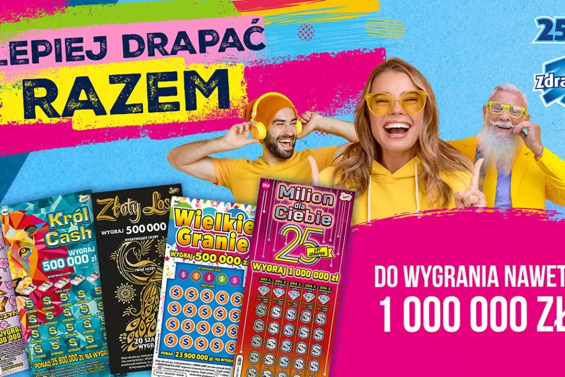 LOTTO świętuje 25 lat Zdrapek w Polsce