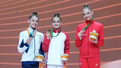 Olivia Maslov z brązem juniorskich ME w gimnastyce artystycznej