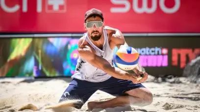 Siatkarze plażowi Bryl i Łosiak przegrali starcie o medal w Beach Pro Tour Elite16
