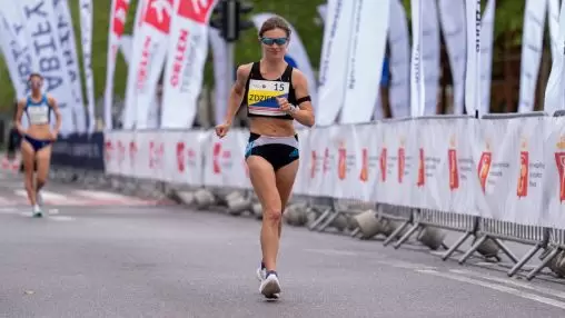 Maher Ben Hlima i Katarzyna Zdziebło wygrywają mistrzostwa Polski w chodzie na 20 kilometrów