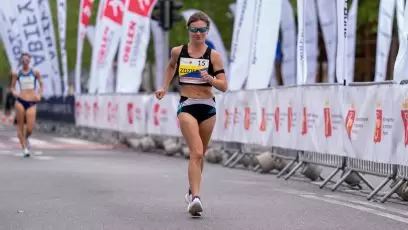 Maher Ben Hlima i Katarzyna Zdziebło wygrywają mistrzostwa Polski w chodzie na 20 kilometrów